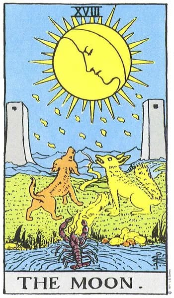 The Moon — the card of shadow, illusion, and hidden truth